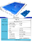 พาเลทพลาสติก HDPE สำหรับงานหนักสีน้ำเงินด้านเดียว 4 ทางพาเลทพลาสติก