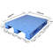 คลังสินค้า OEM พาเลทพลาสติกสีน้ำเงินรีไซเคิล HDPE 1200mm * 1000mm * 170mm