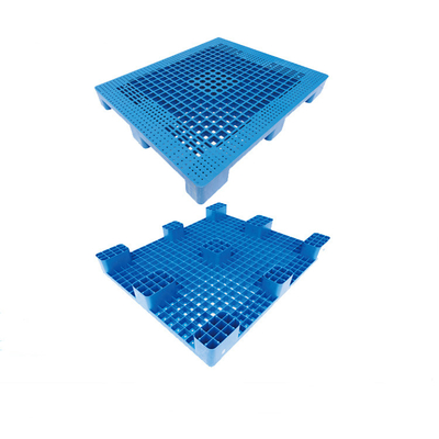 OEM SGS พาเลทพลาสติกรีไซเคิลสีน้ำเงิน HDPE Four Way รายการ พาเลท