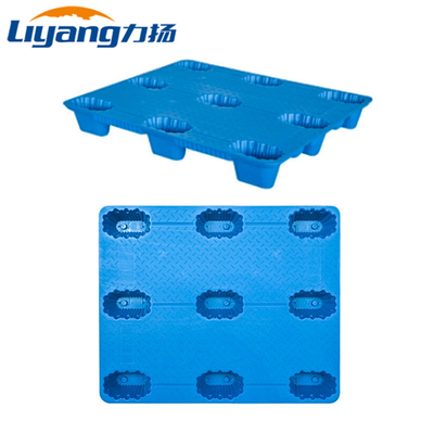 พาเลทพลาสติก HDPE 9 ฟุต Nestable พาเลทพลาสติกทางเข้า 4 ทาง