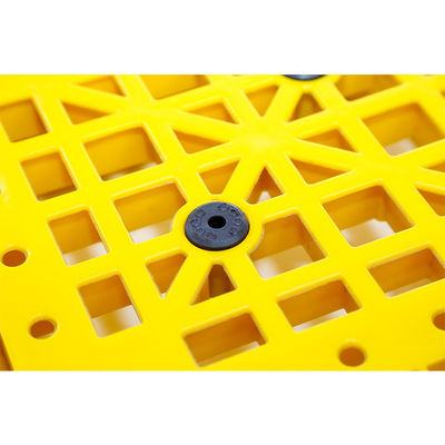 พาเลทพลาสติกสำหรับงานหนักอุตสาหกรรมสีน้ำเงินสีแดงสีเขียว HDPE Euro วางซ้อนกันได้ 1200X1000