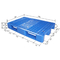 พาเลทพลาสติก HDPE แบบย้อนกลับสีน้ำเงินเข้ม 1200 X 800 Grid Surface