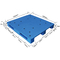 พาเลทพลาสติกแบบซ้อนได้สีน้ำเงินขนาด 1300 * 1200 มม. หน้าเดียว ISO9001