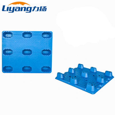 พาเลทพลาสติก HDPE 9 ฟุต Nestable พาเลทพลาสติกทางเข้า 4 ทาง