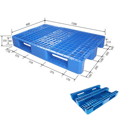 แท่นวางสินค้า Hdpe ที่ทนทานสำหรับงานอุตสาหกรรมหนักเหล็กเสริมพาเลทพลาสติกยูโร