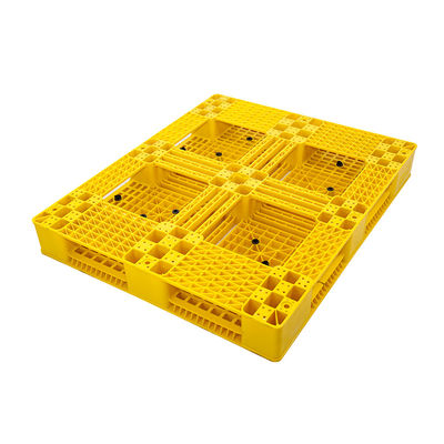 พาเลทพลาสติกสำหรับงานหนักอุตสาหกรรมสีน้ำเงินสีแดงสีเขียว HDPE Euro วางซ้อนกันได้ 1200X1000