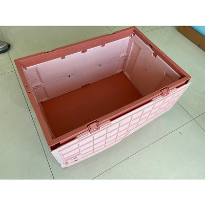 ลังพลาสติก HDPE พับได้พร้อมฝาปิด