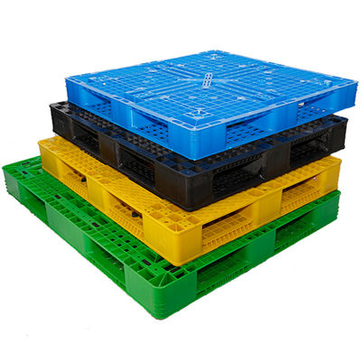 ทางเข้า HDPE สี่ทางขนาดใหญ่ สองด้าน พาเลทพลาสติกยูโร วางซ้อนกันได้