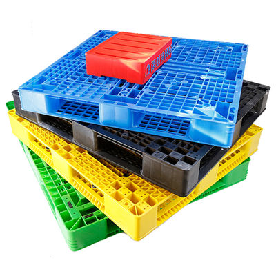 ทางเข้า HDPE สี่ทางขนาดใหญ่ สองด้าน พาเลทพลาสติกยูโร วางซ้อนกันได้