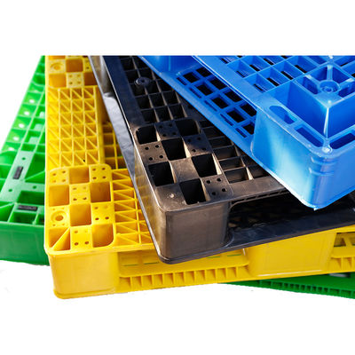 ทางเข้า HDPE สี่ทางขนาดใหญ่ สองด้าน พาเลทพลาสติกยูโร วางซ้อนกันได้
